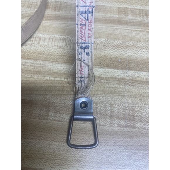 VTG Tool Lufkin Rule Tape 50' Linen Measuring Leather Stitched Case USA Works - Picture 5 of 6